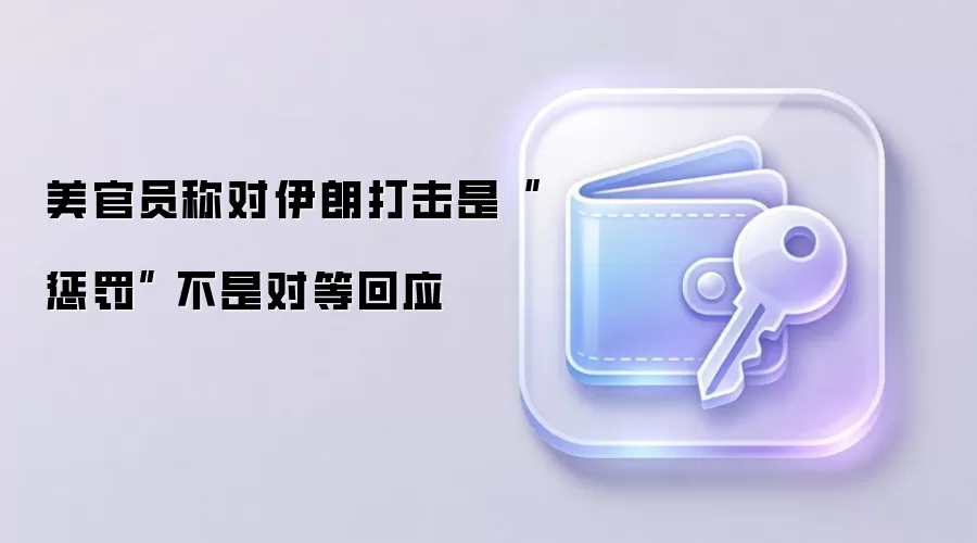 美官员称对伊朗打击是“惩罚” 不是对等回应