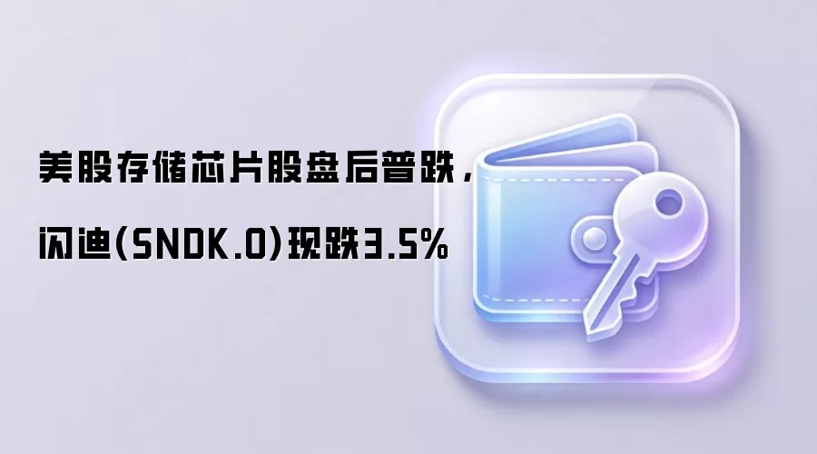 美股存储芯片股盘后普跌，闪迪(SNDK.O)现跌3.5%