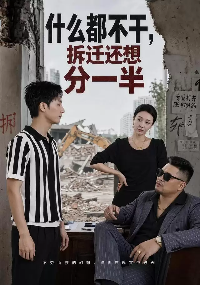 短剧《什么都不干，拆迁还想分一半》剧情介绍