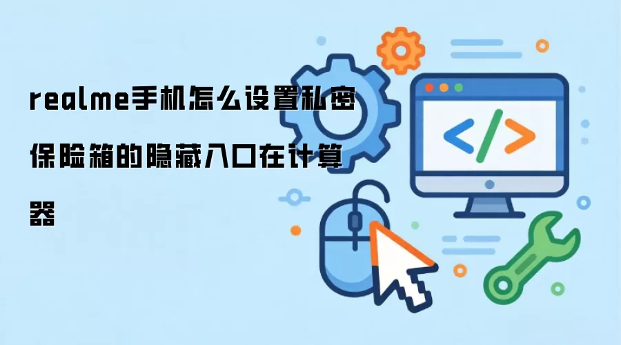 realme手机怎么设置私密保险箱的隐藏入口在计算器