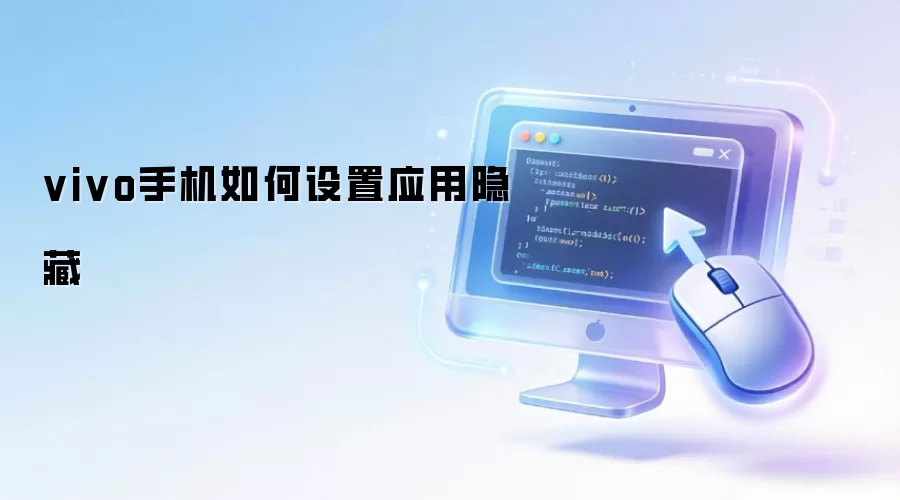 vivo手机如何设置应用隐藏