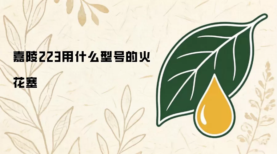 嘉陵223用什么型号的火花塞