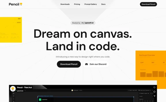 Pencil-AI 原生设计工具，在 IDE 中完成从设计到代码的一站式交付