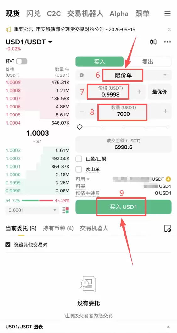 币安持有USD1空投瓜分1300万美元等值WLFI奖励操作指南