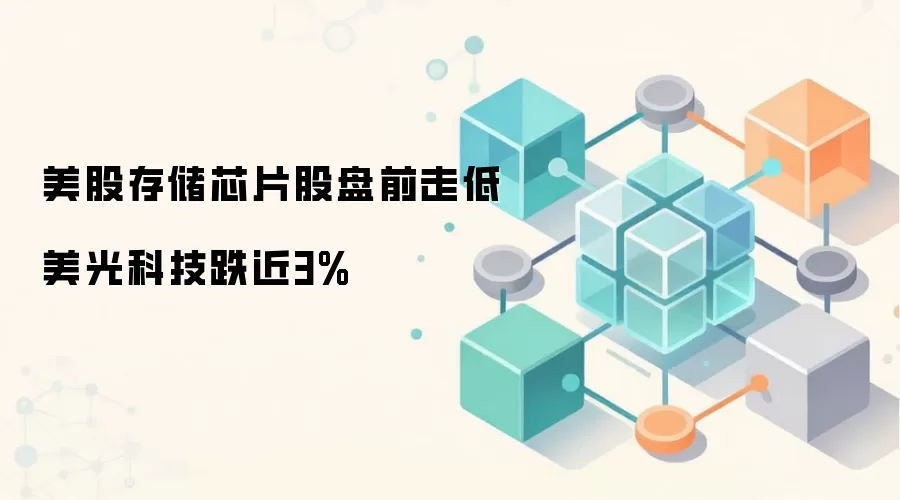 美股存储芯片股盘前走低 美光科技跌近3%