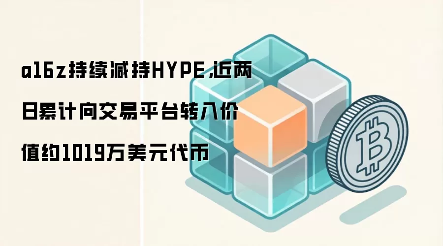 a16z持续减持HYPE,近两日累计向交易平台转入价值约1019万美元代币
