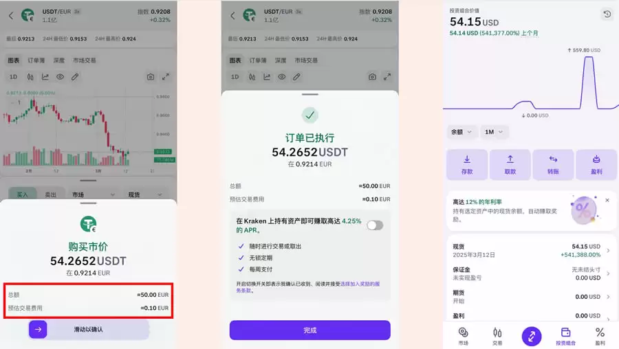 如何安全买钱？MyFin入金欧元到Kraken,海妖交易所购买钱SDT教程