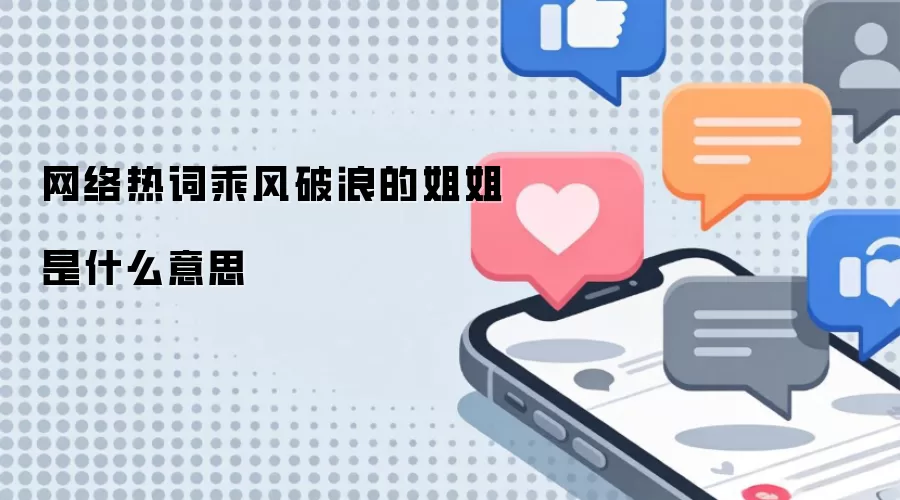 网络热词乘风破浪的姐姐是什么意思