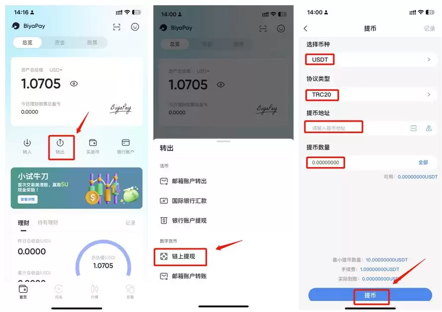 如何在BiyaPay使用CNY买买卖钱SDT？BiyaPay新手使用教程