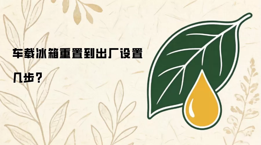 车载冰箱重置到出厂设置几步？