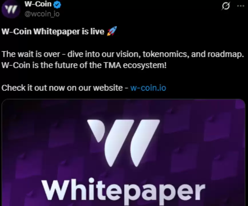W Coin 白皮书已发布：WCOIN 上市时间和价格分析