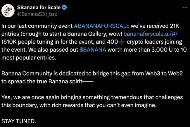 BANANAS31币社区活动作品