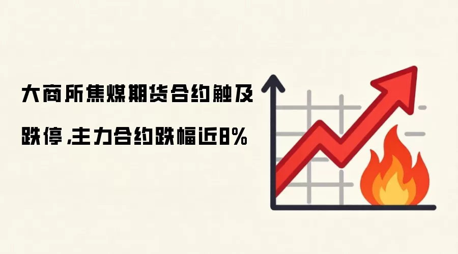 大商所焦煤期货合约触及跌停，主力合约跌幅近8%