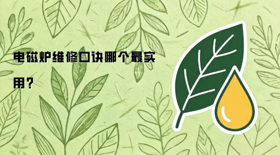 电磁炉维修口诀哪个最实用?