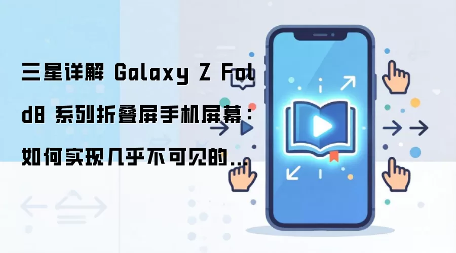 三星详解 Galaxy Z Fold8 系列折叠屏手机屏幕：如何实现几乎不可见的折痕