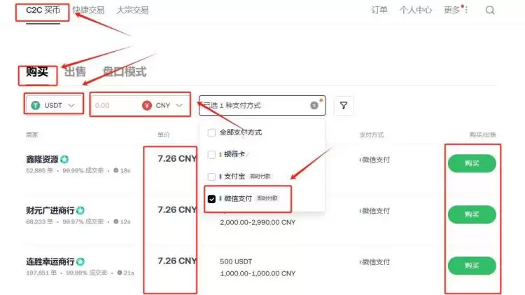 怎么用微信在交易所买比特币？用微信在交易所买比特币的详细步骤