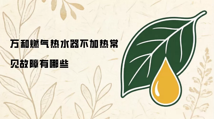 万和燃气热水器不加热常见故障有哪些