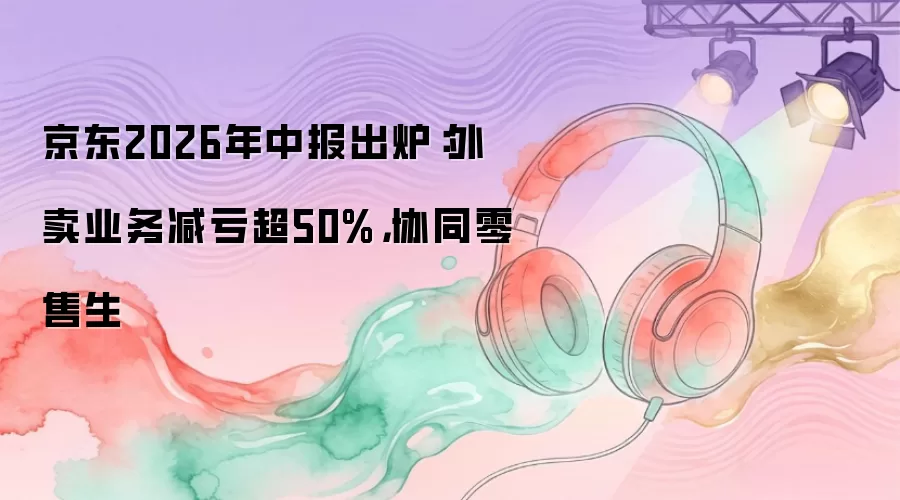 京东2026年中报出炉：外卖业务减亏超50%，协同零售生
