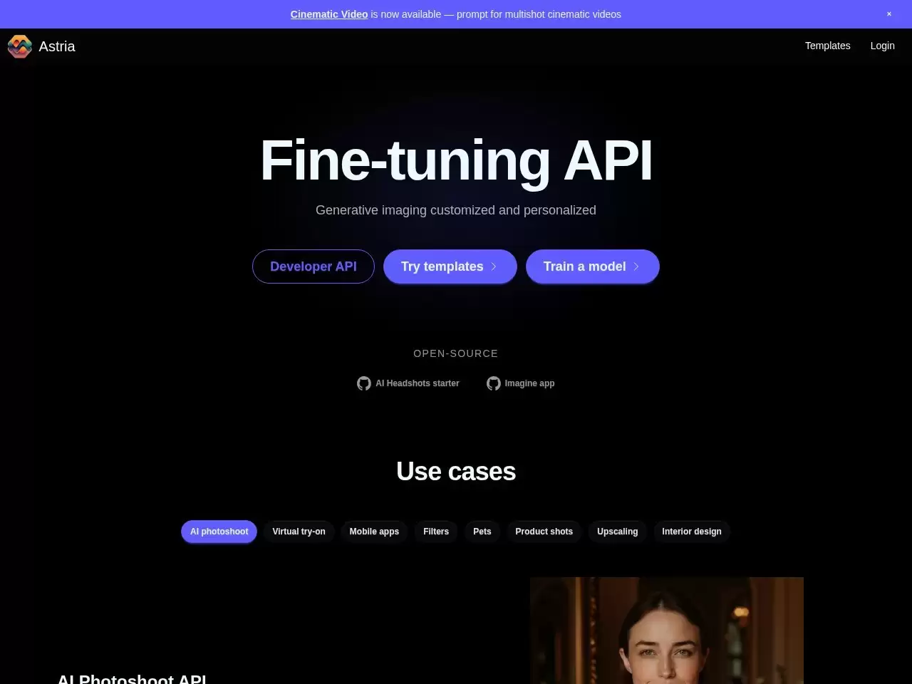 Astria.AI-Astria.AI是一家专注于AI图像...
