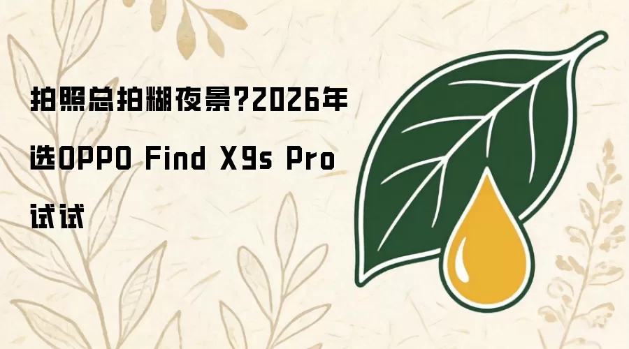 拍照总拍糊夜景？2026年选OPPO Find X9s Pro试试