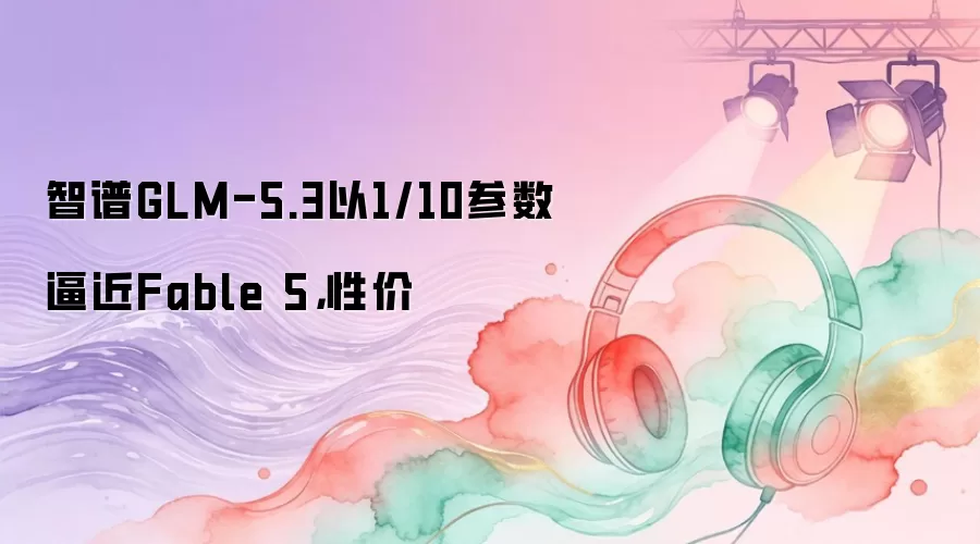 智谱GLM-5.3以1/10参数逼近Fable 5，性价