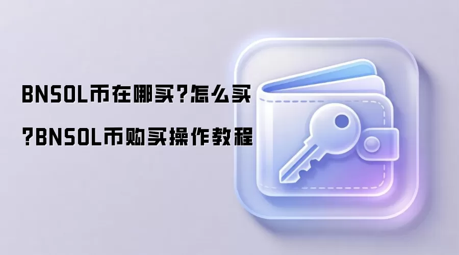 BNSOL币在哪买？怎么买？BNSOL币购买操作教程