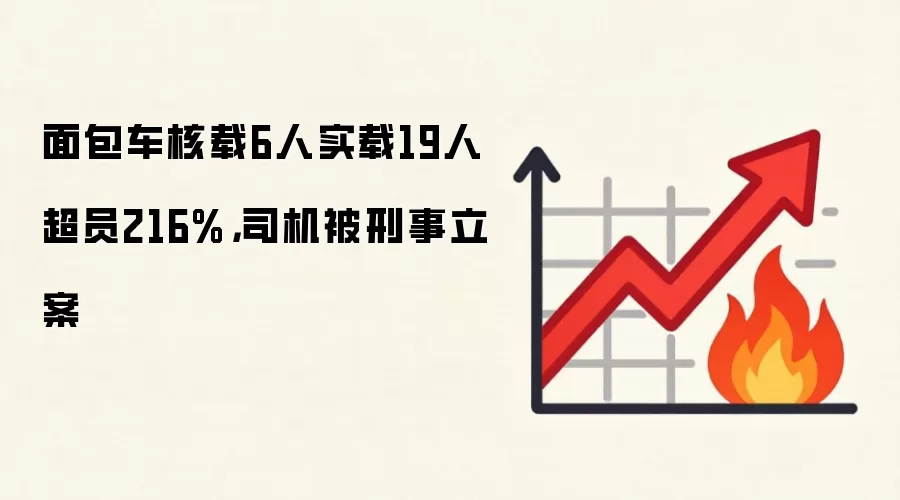 面包车核载6人实载19人超员216%，司机被刑事立案
