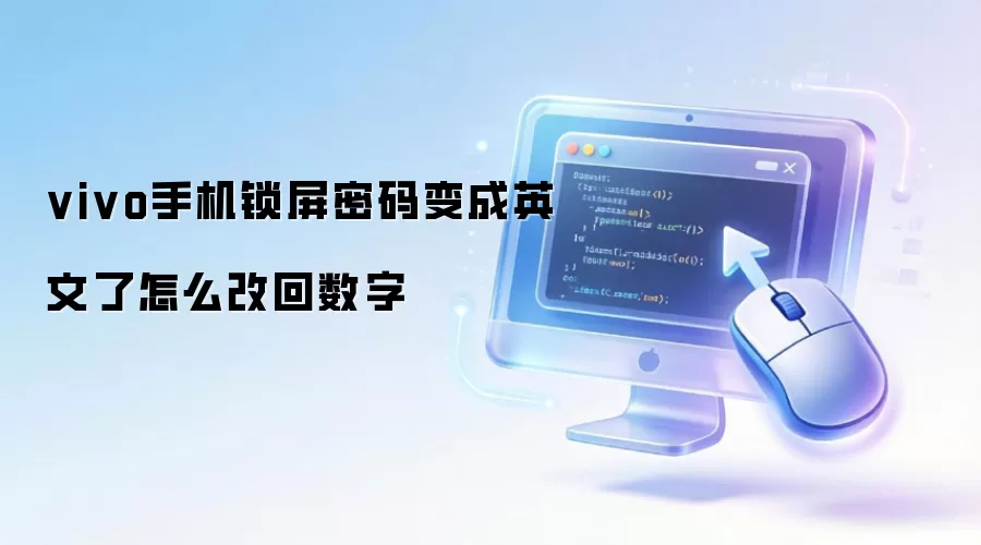 vivo手机锁屏密码变成英文了怎么改回数字