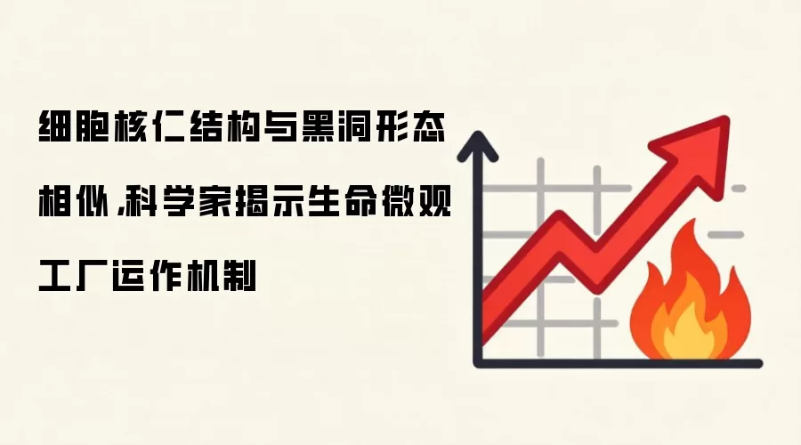 细胞核仁结构与黑洞形态相似，科学家揭示生命微观工厂运作机制