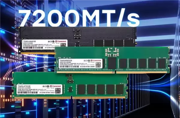创见发布工业级DDR5内存：7200MT/s宽温抗硫化，