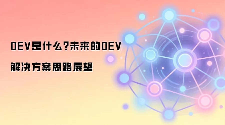 OEV是什么？未来的OEV解决方案思路展望