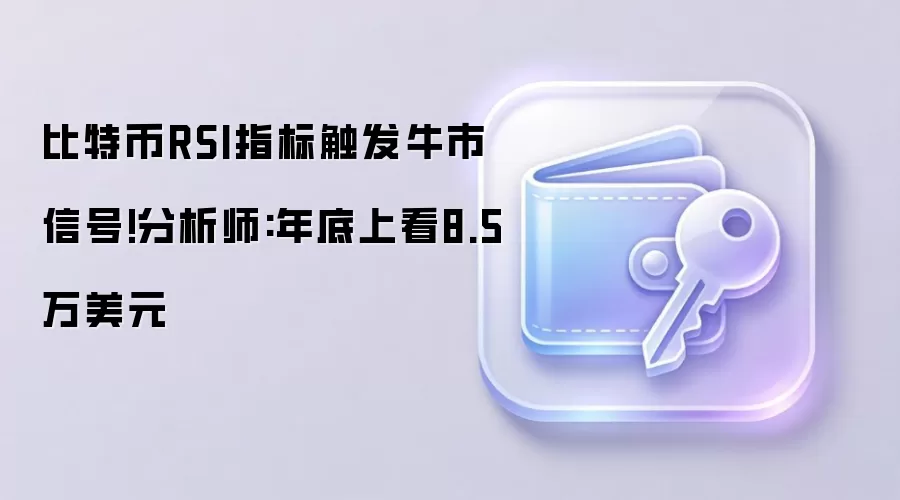 比特币RSI指标触发牛市信号!分析师:年底上看8.5万美元
