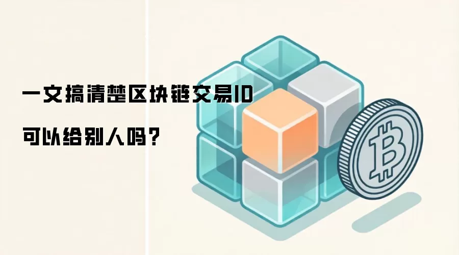 一文搞清楚区块链交易ID可以给别人吗？