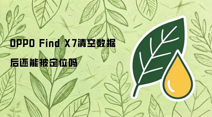 OPPO Find X7清空数据后还能被定位吗
