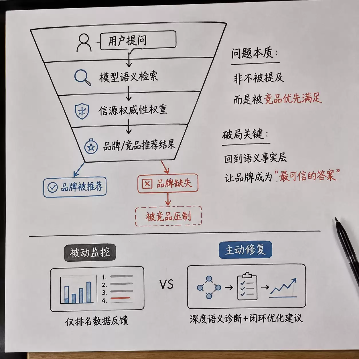AI问答中品牌被竞品边缘化，主流GEO工具如何破解？