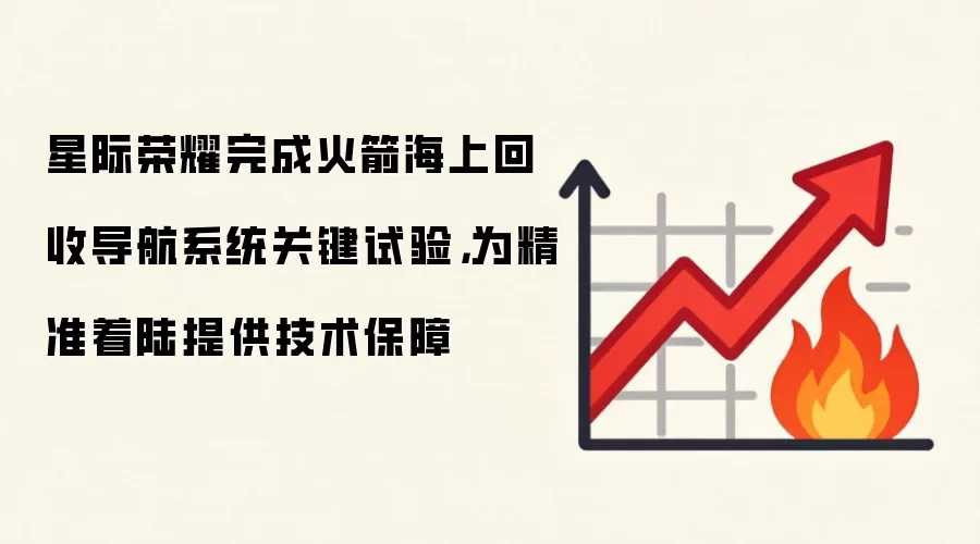 星际荣耀完成火箭海上回收导航系统关键试验，为精准着陆提供技术保障