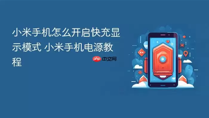 小米手机怎么开启快充显示模式 小米手机电源教程