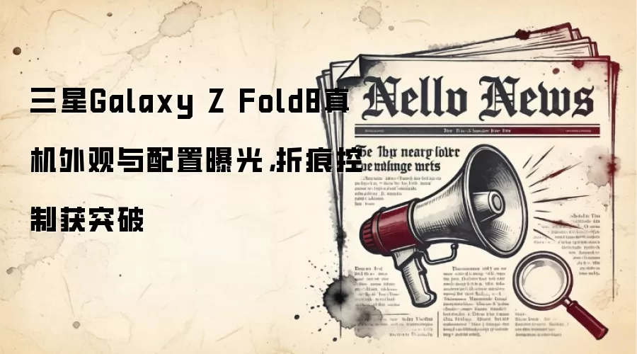 三星Galaxy Z Fold8真机外观与配置曝光，折痕控制获突破