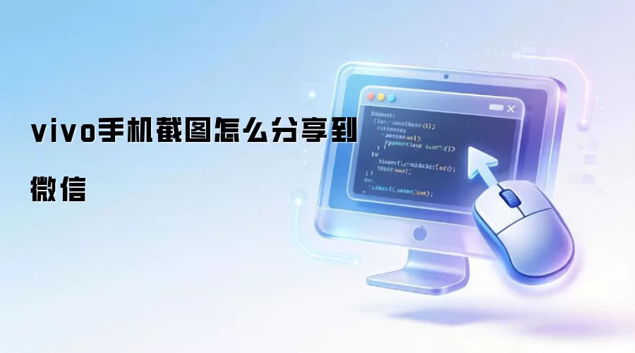 vivo手机截图怎么分享到微信