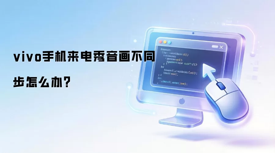 vivo手机来电秀音画不同步怎么办？