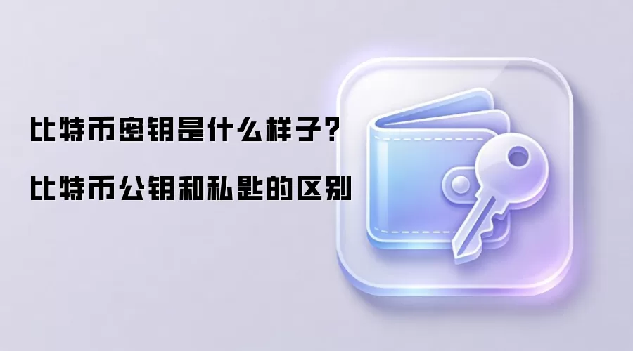 比特币密钥是什么样子？比特币公钥和私匙的区别