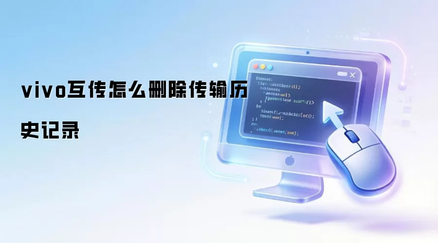vivo互传怎么删除传输历史记录