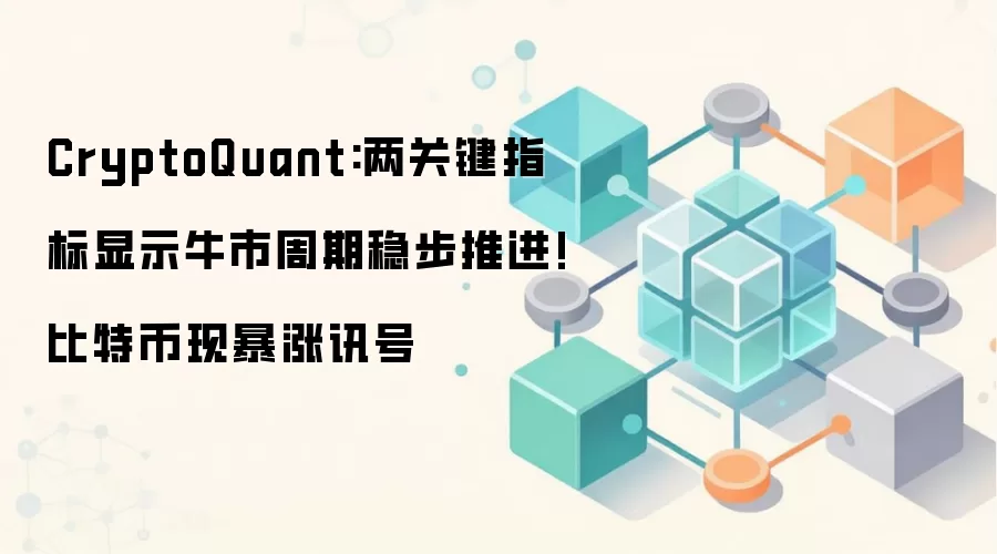 CryptoQuant:两关键指标显示牛市周期稳步推进!比特币现暴涨讯号