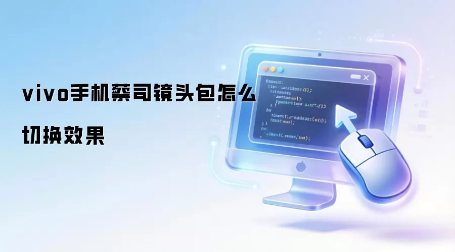vivo手机蔡司镜头包怎么切换效果
