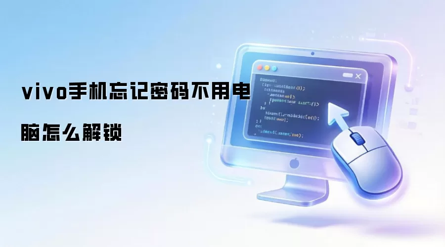 vivo手机忘记密码不用电脑怎么解锁