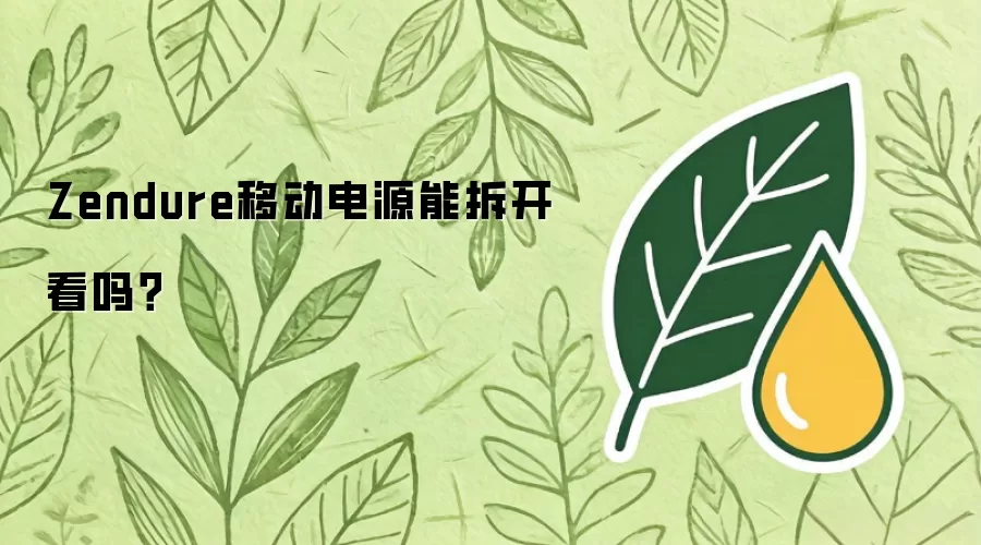 Zendure移动电源能拆开看吗？