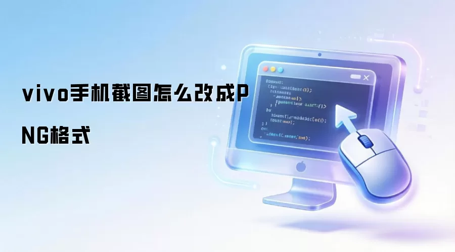 vivo手机截图怎么改成PNG格式