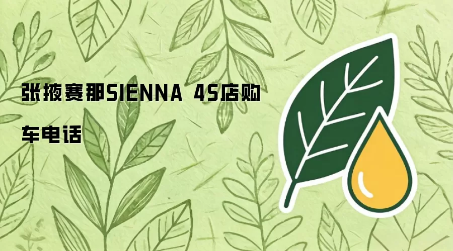 张掖赛那SIENNA 4S店购车电话