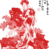 我中专同学的手工作品剪纸图案个性头像图片