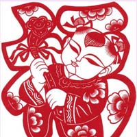 我中专同学的手工作品剪纸图案个性头像图片